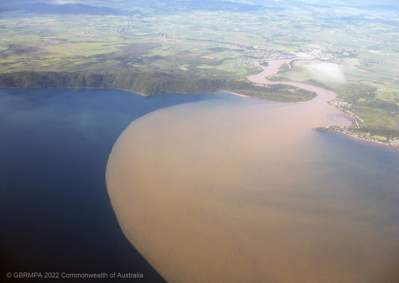 Johnstone River flood plume - Great Barrier Reef Australia - GBRMPA
