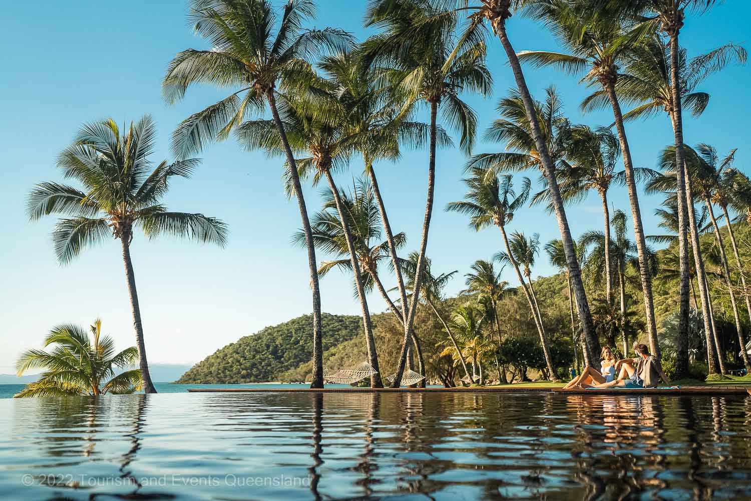 Couple around a pool on an island photo - Great Barrier Reef  – Australia - © Tourism and Events Queensland