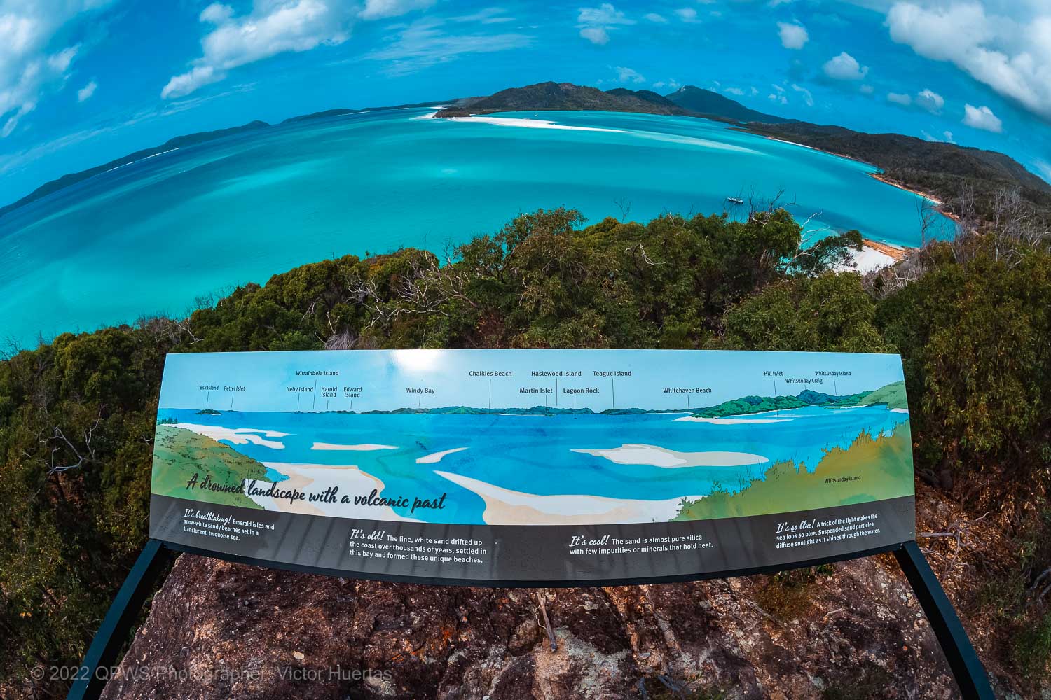 Map of the Whitsundays Island overlooking Whitsundays – Australia - © QPWS - Photographer: Victor Huertas