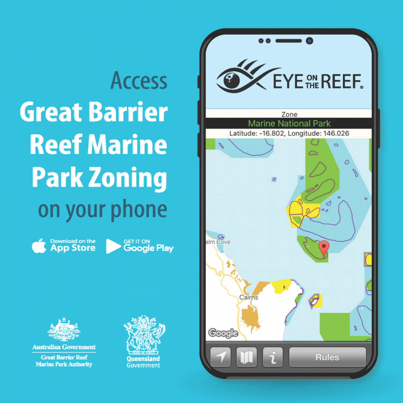 Eye on the Reef app graphic - Reef Authority Australia