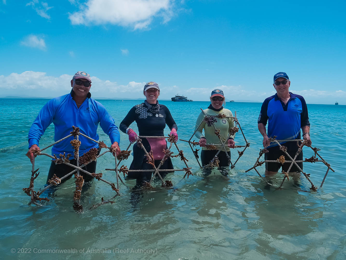 Keppel Bay reef rehabilitation project - © Commonwealth of Australia (Reef Authority)
