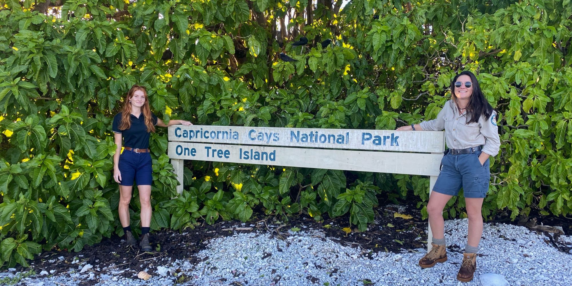 Two scientists at National Park