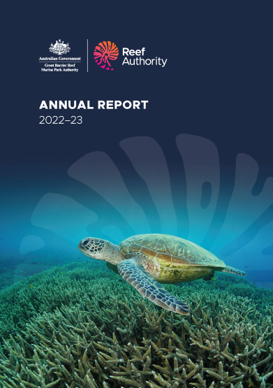 Cover of Reef Authority Annual Report 2022-23