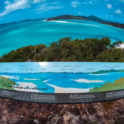 Map of the Whitsundays Island overlooking Whitsundays – Australia - © QPWS - Photographer: Victor Huertas