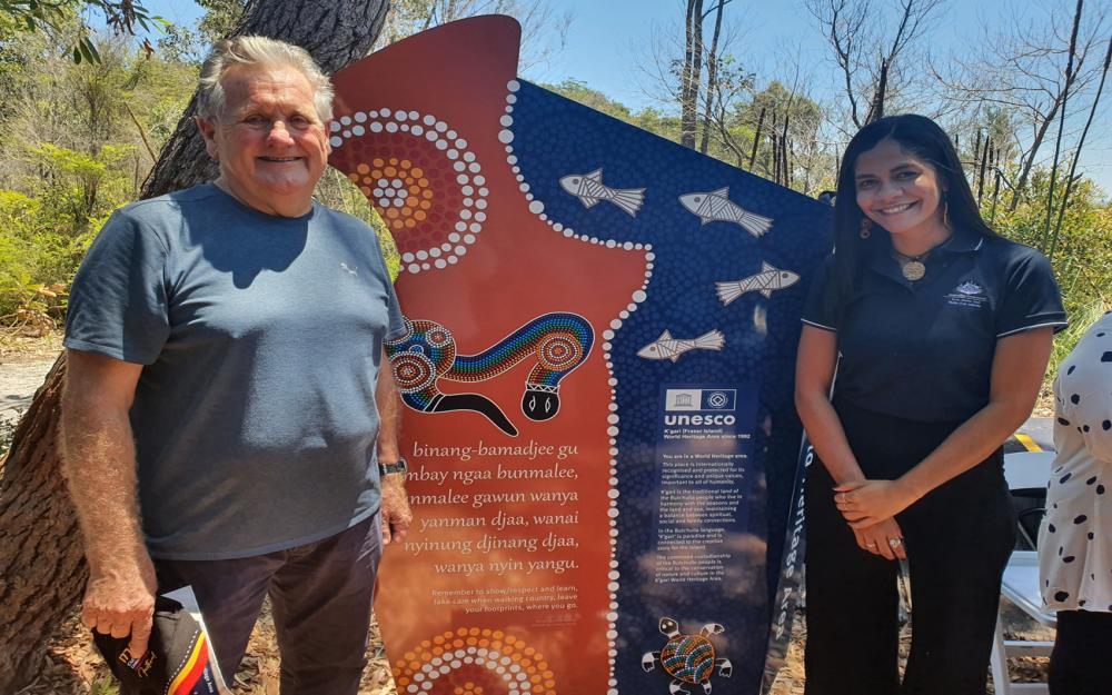 Reef Authority staff at K'Gari