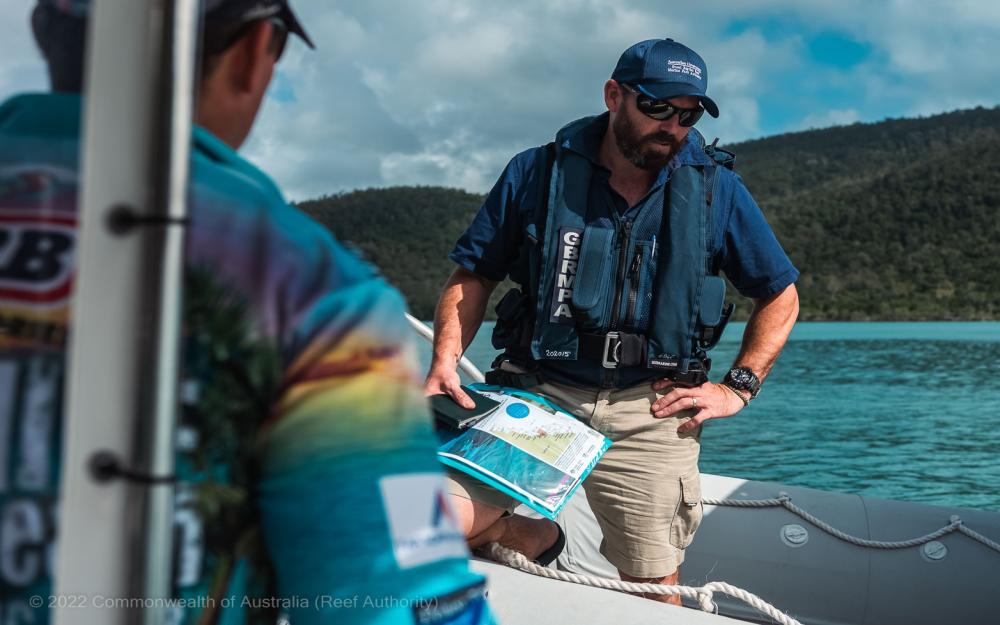 Compliance checks in the marine park